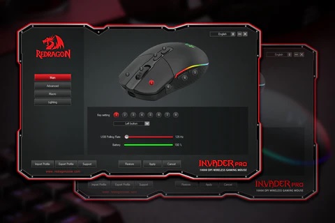 Gaming Ποντίκι - Redragon Invader M719RGB-PRO